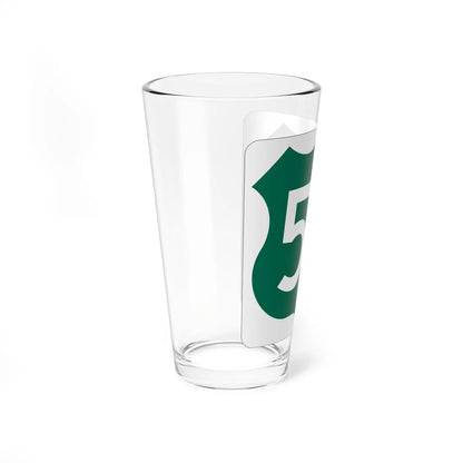 US 56 KS 1948 (Kansas) (Road Sign) Pint Glss 16oz - Go Mug Yourself