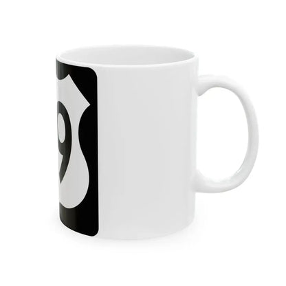 US 59 IA (Iowa) (Road Sign) White Coffee Mug - Go Mug Yourself