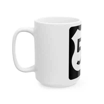 US 59 IA (Iowa) (Road Sign) White Coffee Mug - Go Mug Yourself