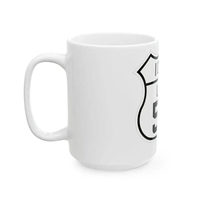 US 59 Iowa 1926 (Iowa) (Road Sign) White Coffee Mug - Go Mug Yourself