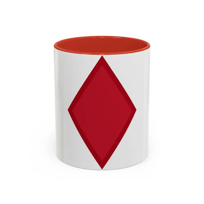 US 5th Infantry Division (U.S. Army) Accent Coffee Mug 11oz Red - Go Mug Yourself