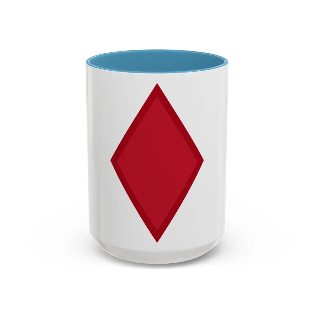 US 5th Infantry Division (U.S. Army) Accent Coffee Mug 15oz Light Blue - Go Mug Yourself