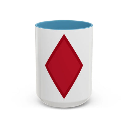 US 5th Infantry Division (U.S. Army) Accent Coffee Mug 15oz Light Blue - Go Mug Yourself