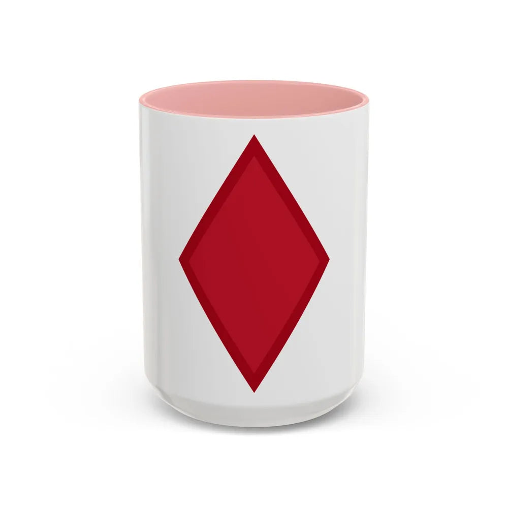US 5th Infantry Division (U.S. Army) Accent Coffee Mug 15oz Pink - Go Mug Yourself
