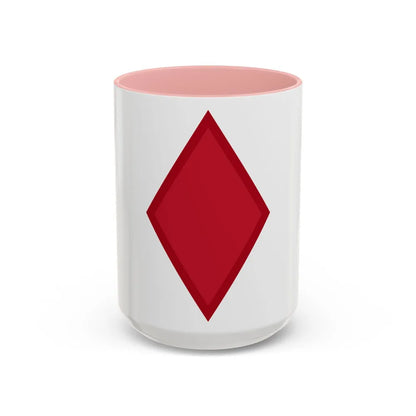US 5th Infantry Division (U.S. Army) Accent Coffee Mug 15oz Pink - Go Mug Yourself