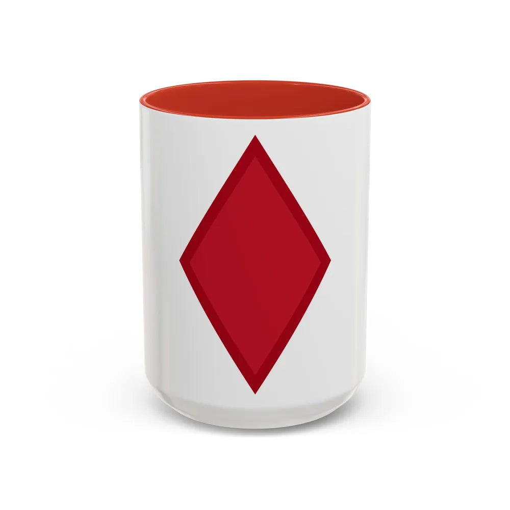 US 5th Infantry Division (U.S. Army) Accent Coffee Mug 15oz Red - Go Mug Yourself