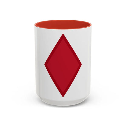 US 5th Infantry Division (U.S. Army) Accent Coffee Mug 15oz Red - Go Mug Yourself