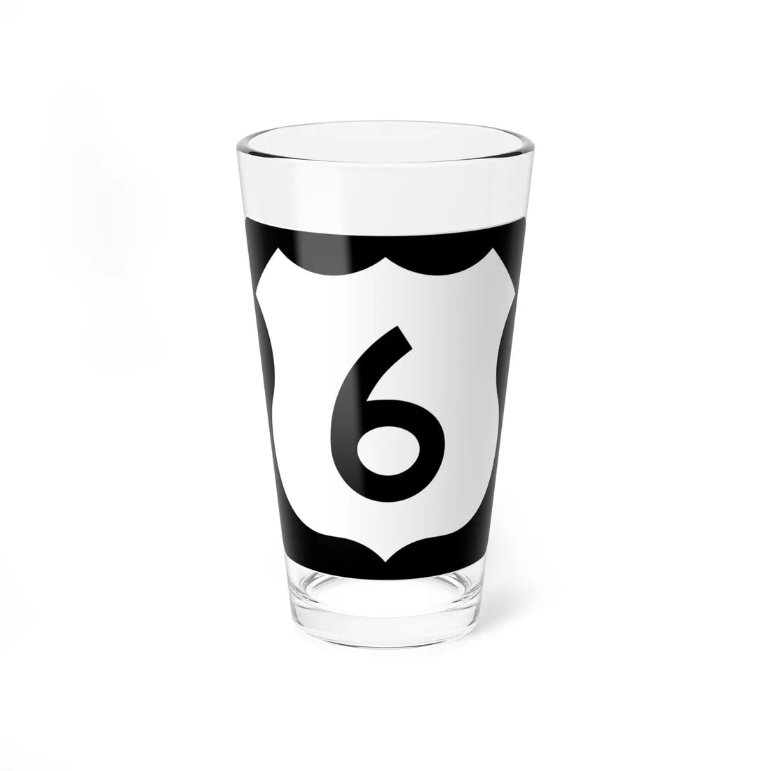 US 6 IA (Iowa) (Road Sign) Pint Glss 16oz 16oz - Go Mug Yourself