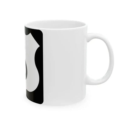 US 6 IA (Iowa) (Road Sign) White Coffee Mug - Go Mug Yourself