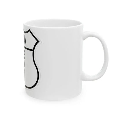 US 6 Iowa 1926 (Iowa) (Road Sign) White Coffee Mug - Go Mug Yourself
