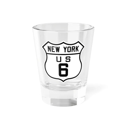 US 6 New York 1926 (New York) (Road Sign) Shot Glass 1.5oz 1.5oz - Go Mug Yourself