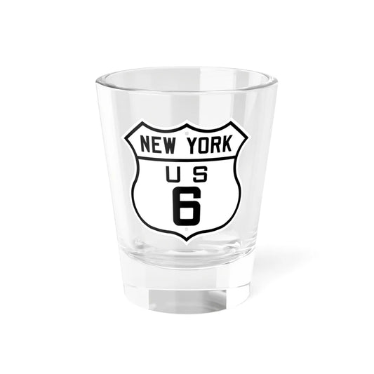 US 6 New York 1926 (New York) (Road Sign) Shot Glass 1.5oz 1.5oz - Go Mug Yourself
