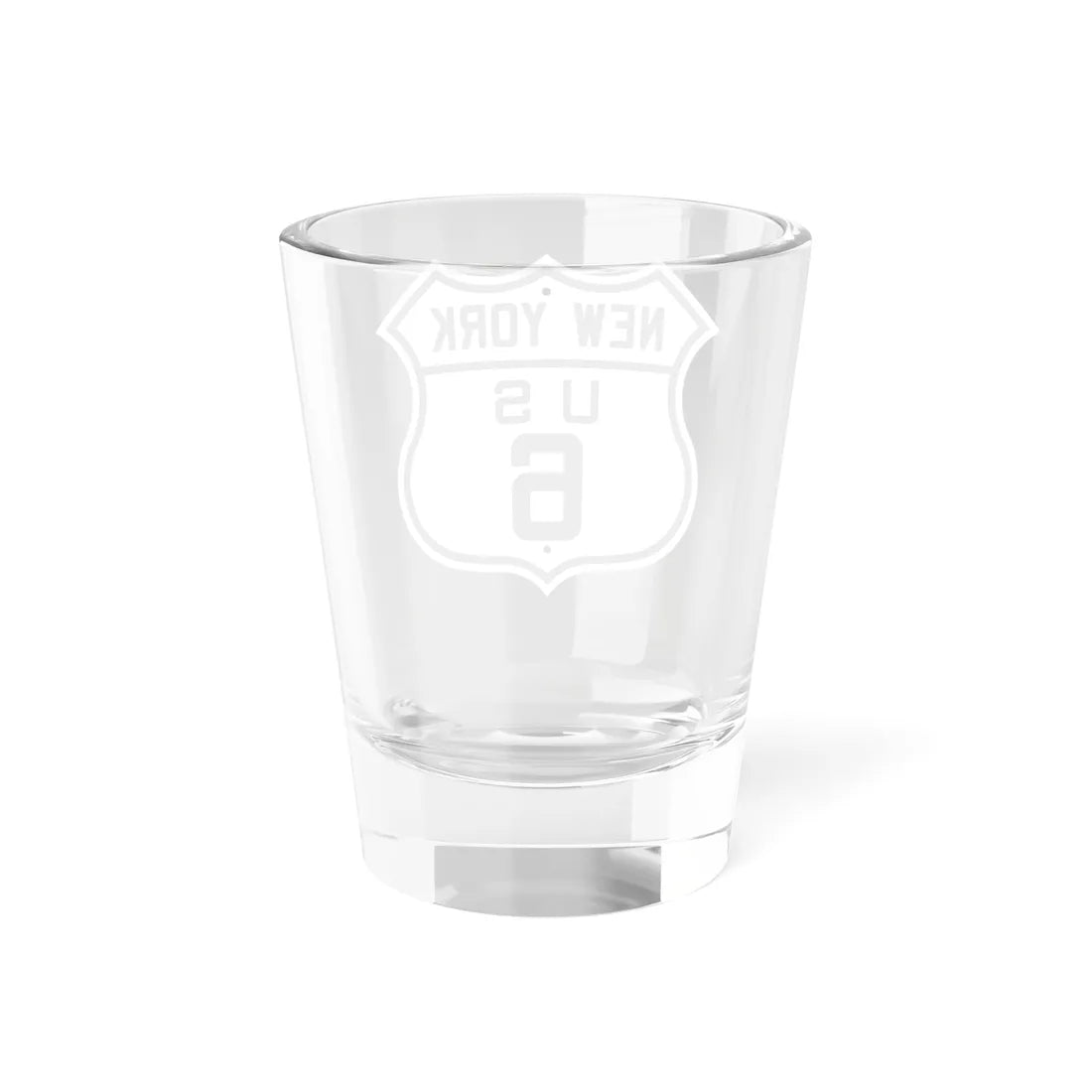 US 6 New York 1926 (New York) (Road Sign) Shot Glass 1.5oz - Go Mug Yourself