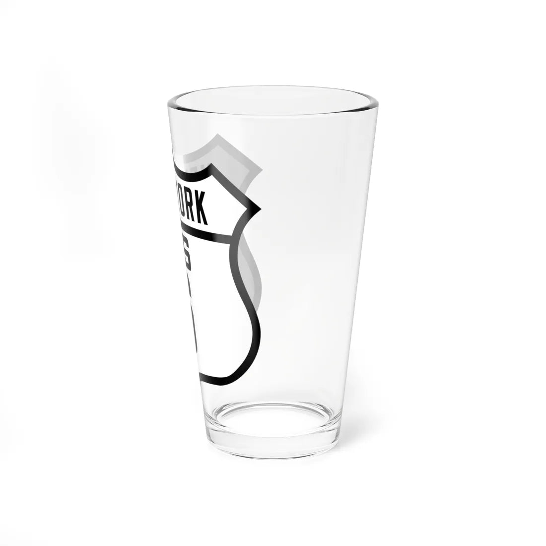 US 6 NY Old (New York) (Road Sign) Pint Glass 16oz - Go Mug Yourself