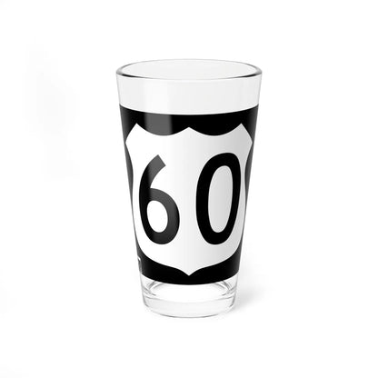US 60 1963 AZ (Arizona) (Road Sign) Pint Glass 16oz 16oz - Go Mug Yourself
