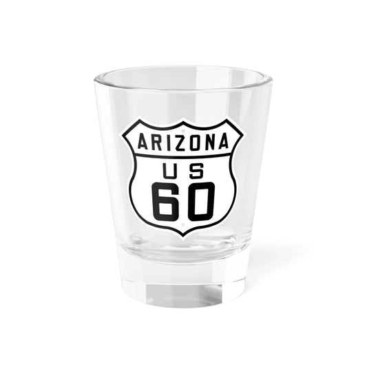 US 60 Arizona 1926 (Arizona) (Road Sign) Shot Glass 1.5oz 1.5oz - Go Mug Yourself