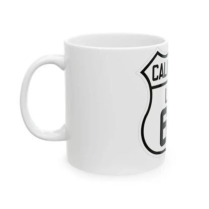 US 60 California 1926 (California) (Road Sign) White Coffee Mug - Go Mug Yourself