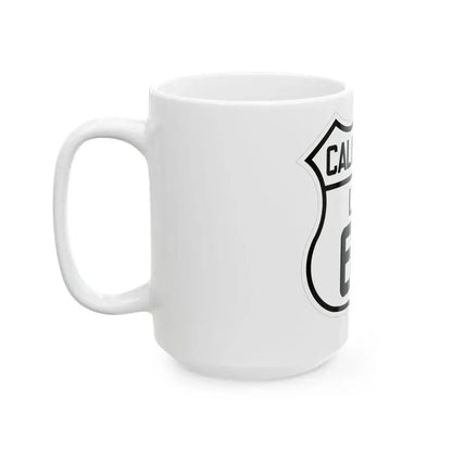 US 60 California 1926 (California) (Road Sign) White Coffee Mug - Go Mug Yourself
