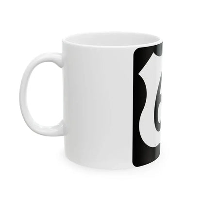 US 61 IA (Iowa) (Road Sign) White Coffee Mug - Go Mug Yourself