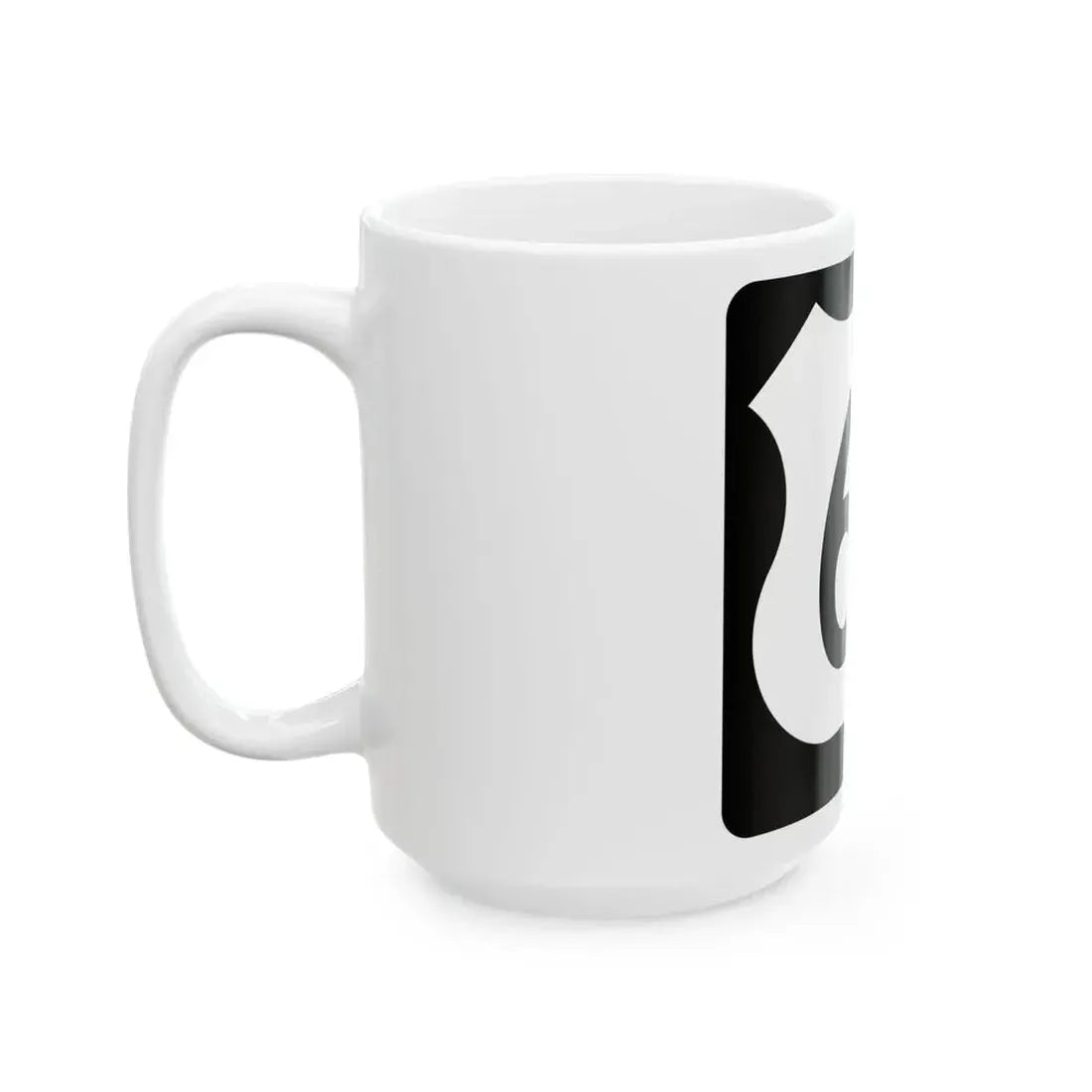US 61 IA (Iowa) (Road Sign) White Coffee Mug - Go Mug Yourself