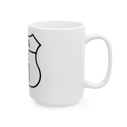 US 61 Iowa 1926 (Iowa) (Road Sign) White Coffee Mug - Go Mug Yourself