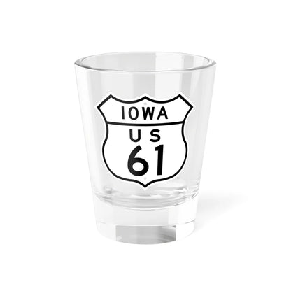 US 61 Iowa 1948 (Iowa) (Road Sign) Shot Glass 1.5oz 1.5oz - Go Mug Yourself