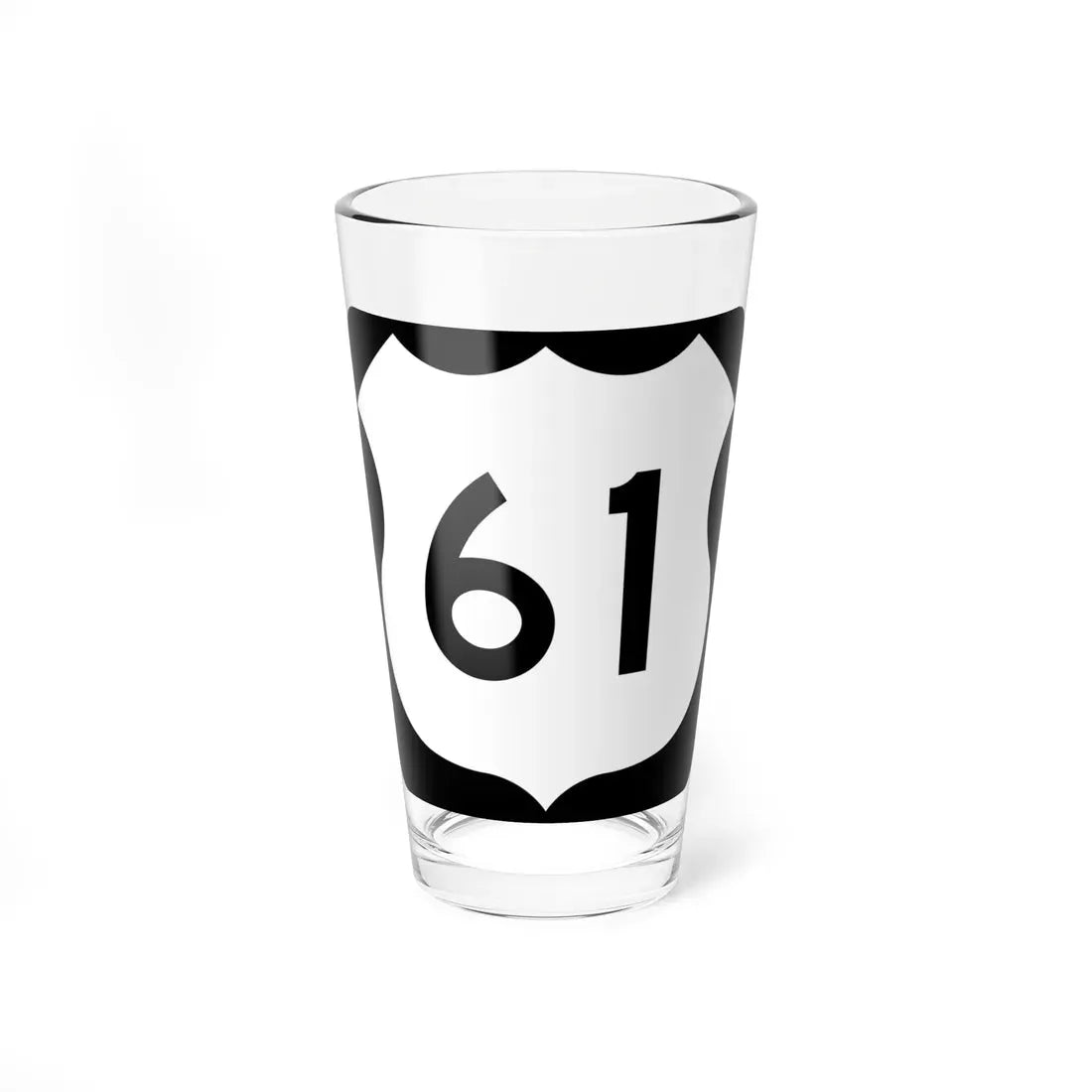 US 61 MN 1961 (Minnesota) (Road Sign) Pint Glass 16oz 16oz - Go Mug Yourself