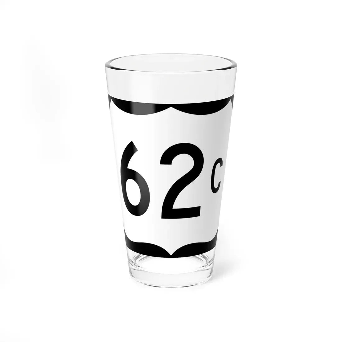 US 62C (Arkansas) (Road Sign) Pint Glass 16oz 16oz - Go Mug Yourself