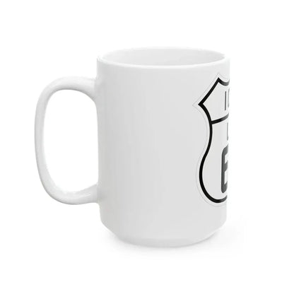 US 63 Iowa 1926 (Iowa) (Road Sign) White Coffee Mug - Go Mug Yourself