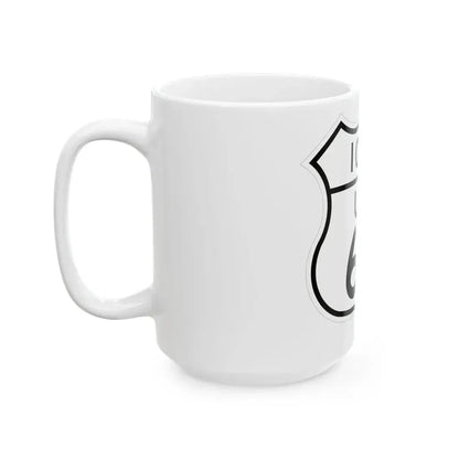 US 63 Iowa 1948 (Iowa) (Road Sign) White Coffee Mug - Go Mug Yourself