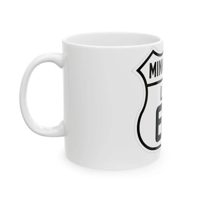 US 63 Minnesota 1926 (Minnesota) (Road Sign) White Coffee Mug - Go Mug Yourself