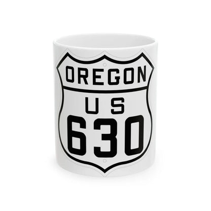 US 630 Oregon 1926 (Oregon) (Road Sign) White Coffee Mug 11oz - Go Mug Yourself