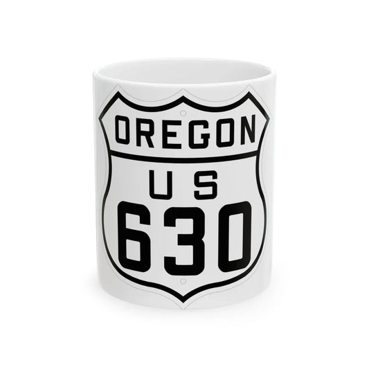 US 630 Oregon 1926 (Oregon) (Road Sign) White Coffee Mug 11oz - Go Mug Yourself