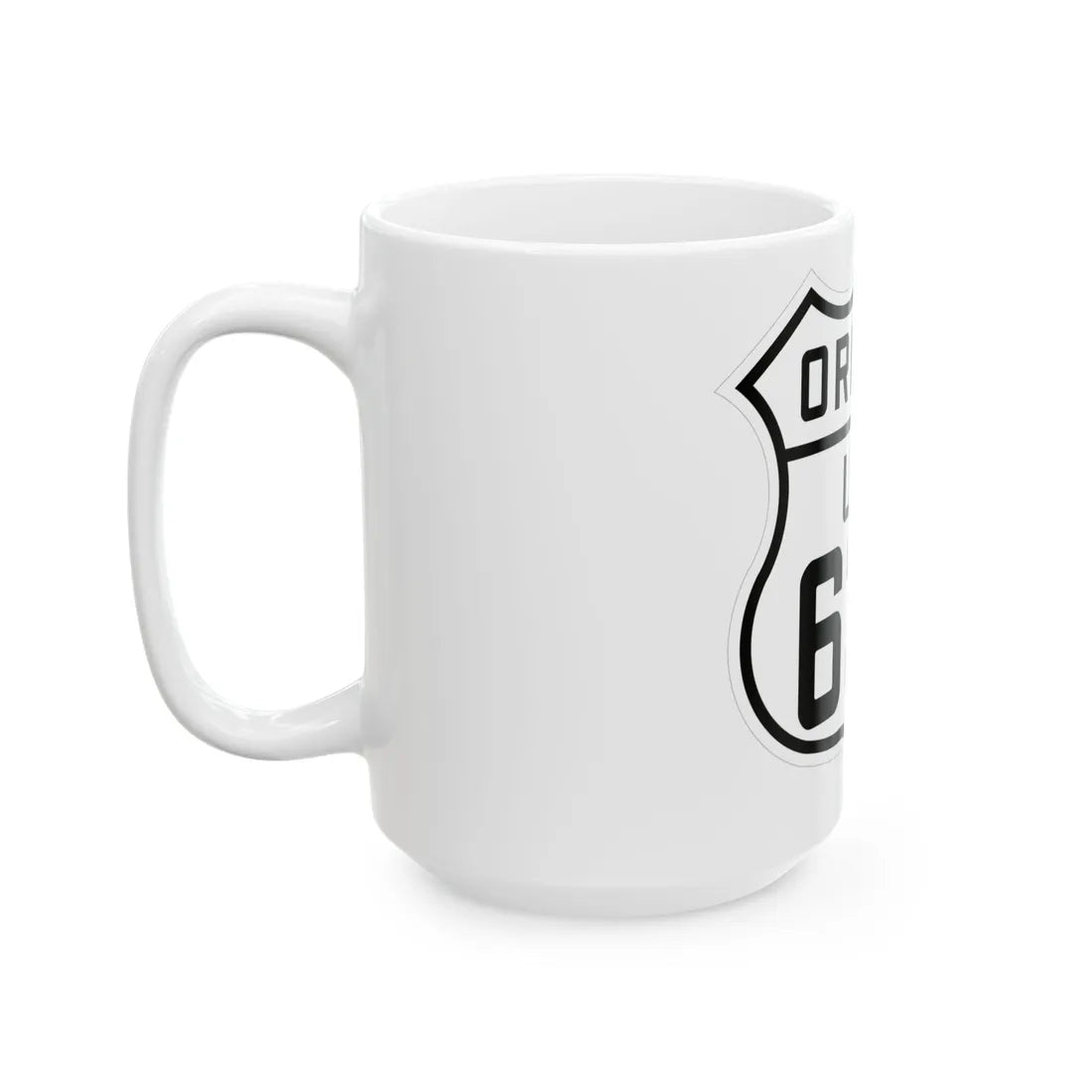 US 630 Oregon 1926 (Oregon) (Road Sign) White Coffee Mug - Go Mug Yourself