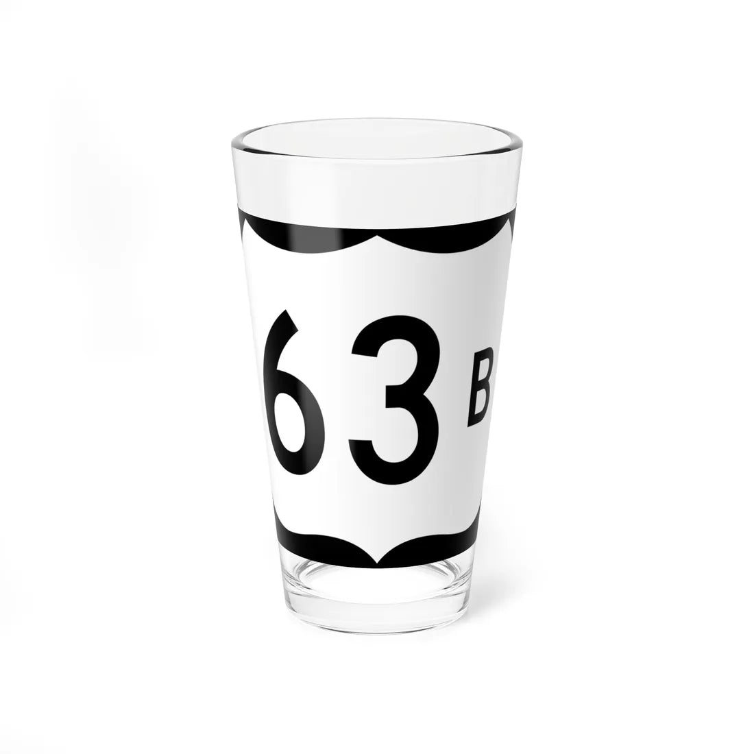 US 63B (Arkansas) (Road Sign) Pint Glss 16oz 16oz - Go Mug Yourself