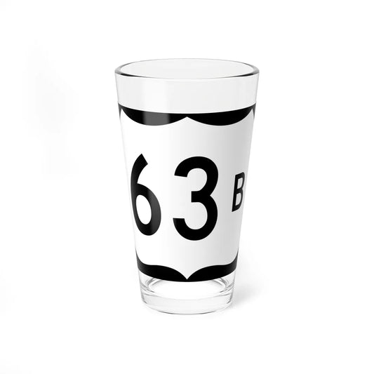 US 63B (Arkansas) (Road Sign) Pint Glss 16oz 16oz - Go Mug Yourself