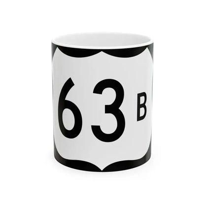 US 63B (Arkansas) (Road Sign) White Coffee Mug 11oz - Go Mug Yourself