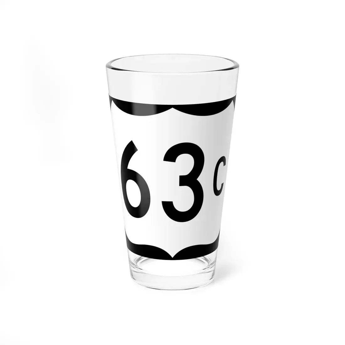 US 63C (Arkansas) (Road Sign) Pint Glass 16oz 16oz - Go Mug Yourself