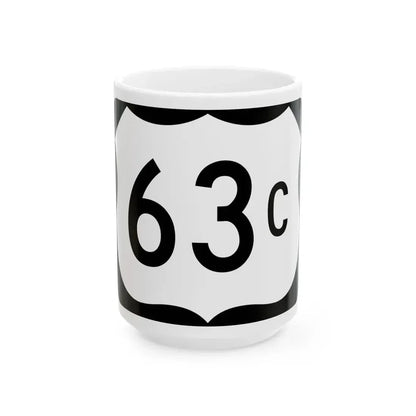 US 63C (Arkansas) (Road Sign) White Coffee Mug 15oz - Go Mug Yourself