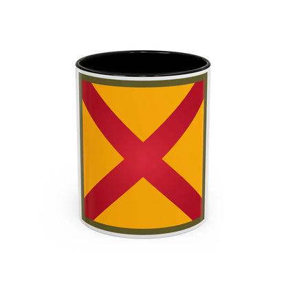 US 63rd Cavalry Division (U.S. Army) Accent Coffee Mug 11oz Black - Go Mug Yourself