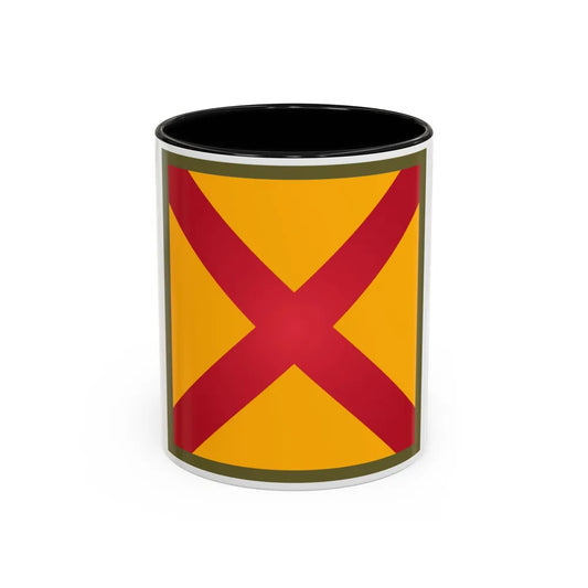 US 63rd Cavalry Division (U.S. Army) Accent Coffee Mug 11oz Black - Go Mug Yourself
