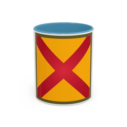 US 63rd Cavalry Division (U.S. Army) Accent Coffee Mug 11oz Light Blue - Go Mug Yourself