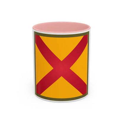 US 63rd Cavalry Division (U.S. Army) Accent Coffee Mug 11oz Pink - Go Mug Yourself