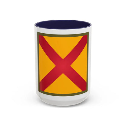 US 63rd Cavalry Division (U.S. Army) Accent Coffee Mug 15oz Navy - Go Mug Yourself