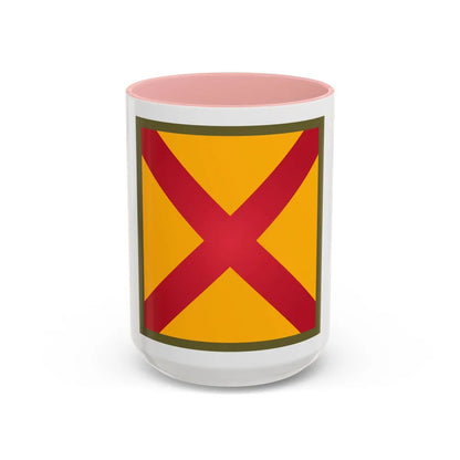US 63rd Cavalry Division (U.S. Army) Accent Coffee Mug 15oz Pink - Go Mug Yourself