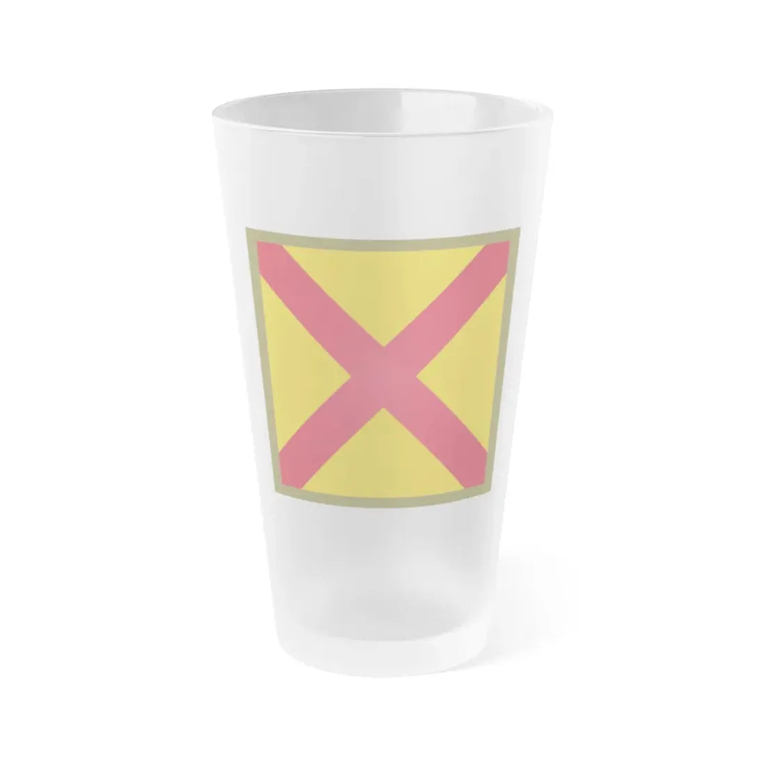 US 63rd Cavalry Division (U.S. Army) Frosted Pint Glass 16oz Default Title - Go Mug Yourself