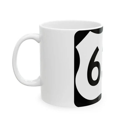 US 63S (Arkansas) (Road Sign) White Coffee Mug - Go Mug Yourself