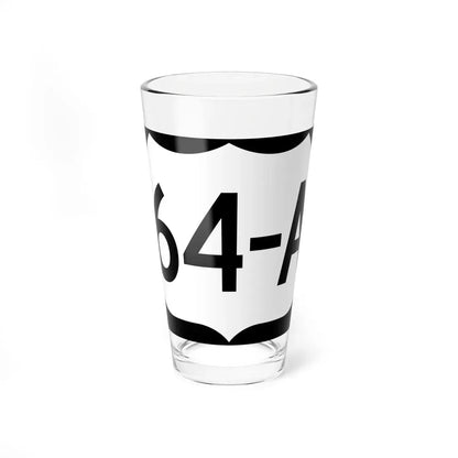 US 64-A (North Carolina) (Road Sign) Pint Glass 16oz 16oz - Go Mug Yourself