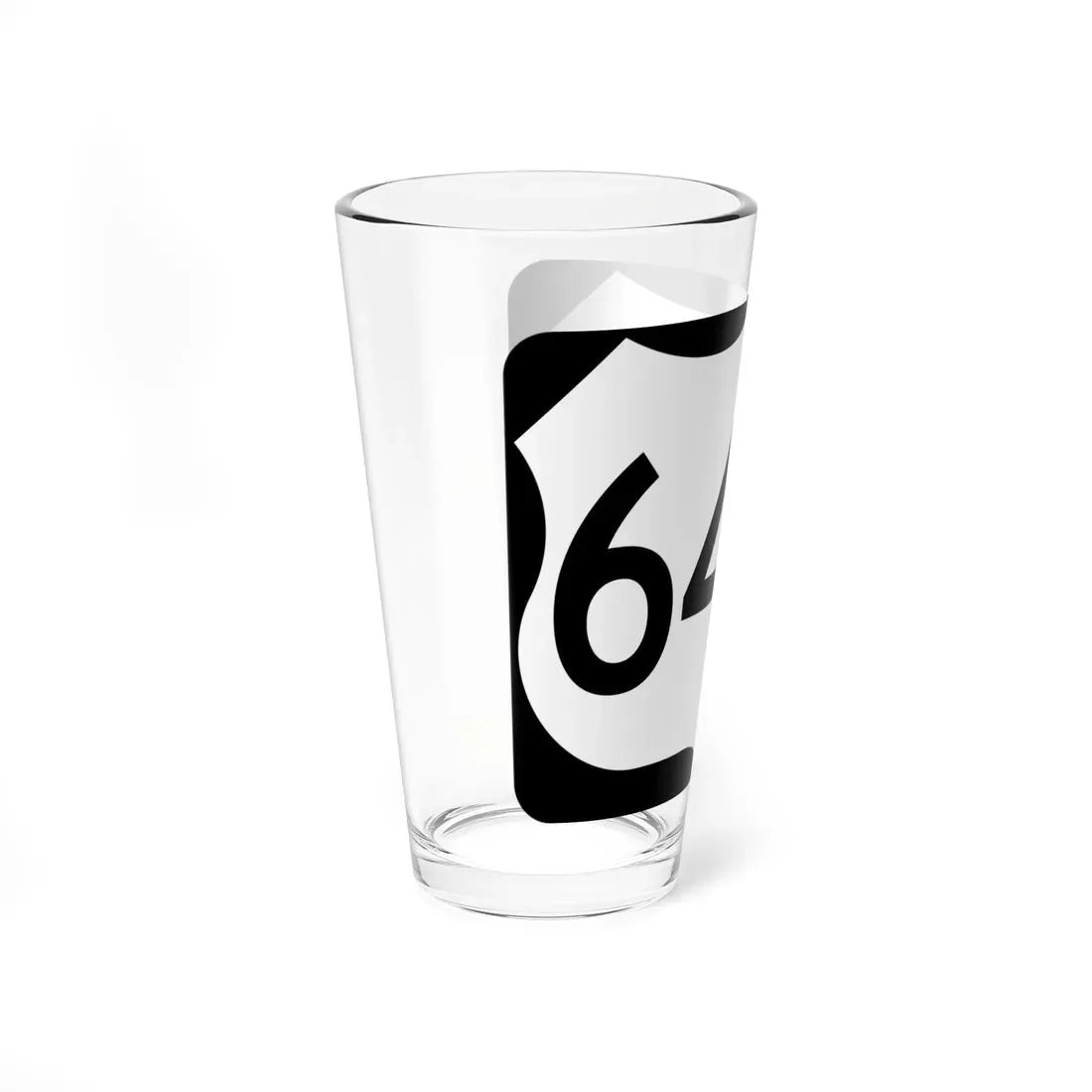 US 64-A (North Carolina) (Road Sign) Pint Glass 16oz - Go Mug Yourself