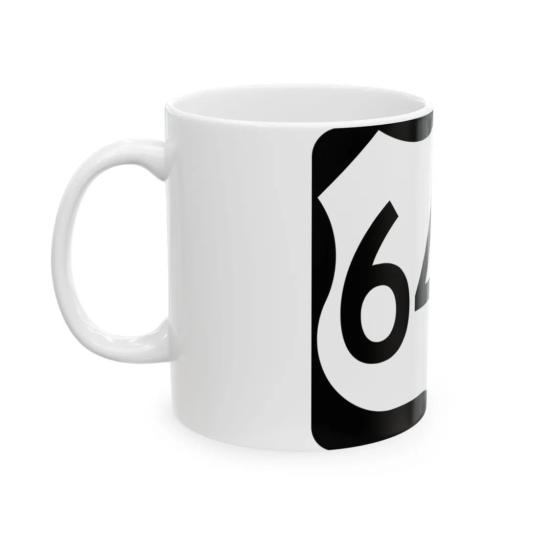 US 64-A (North Carolina) (Road Sign) White Coffee Mug - Go Mug Yourself